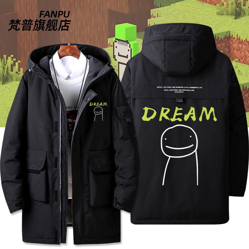 我的世界dream大神游戏联名周边同款羽绒服外套男女冬季衣服上衣