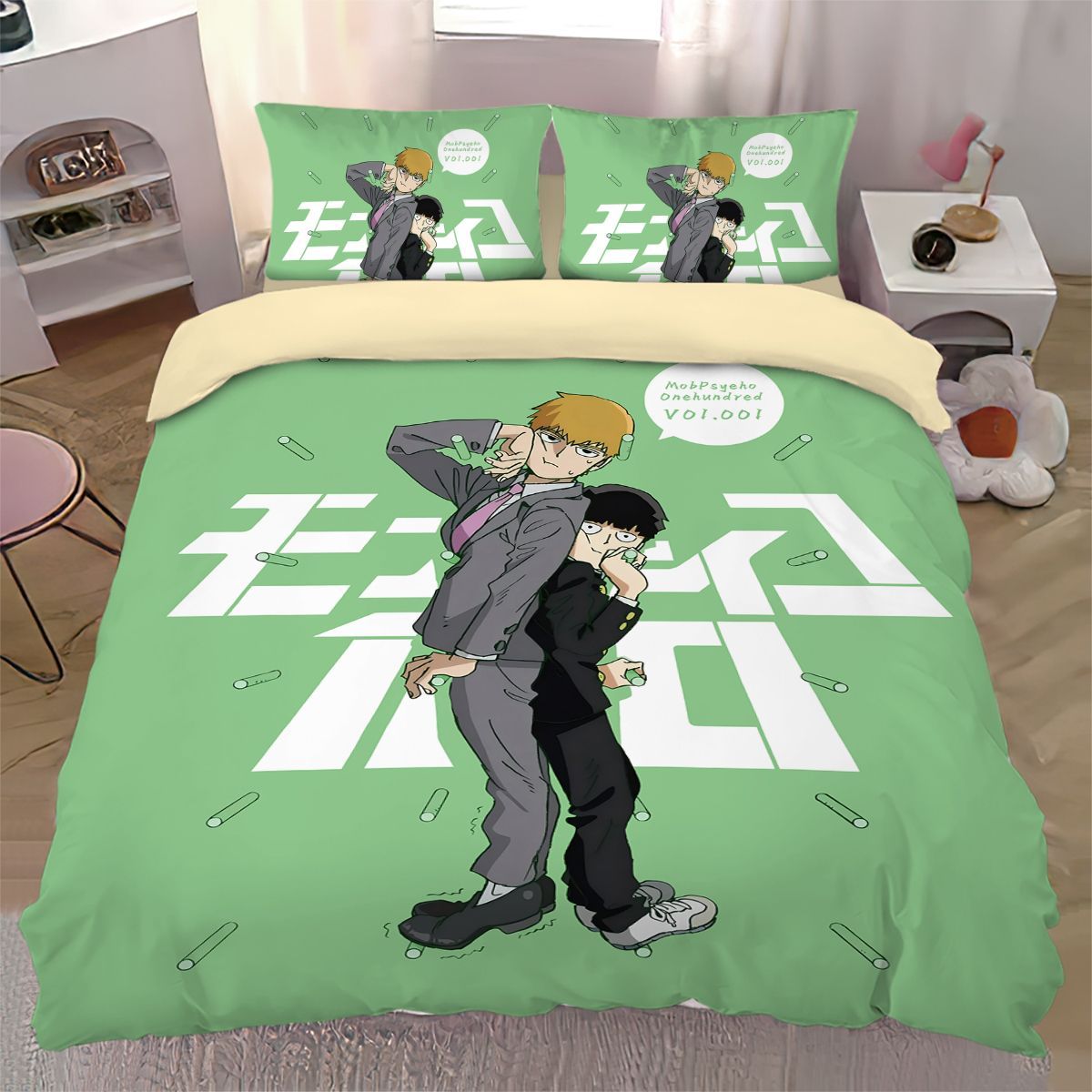 2026灵能百分百卡通动漫纯棉四件套被套床单床笠全棉学生宿舍三件