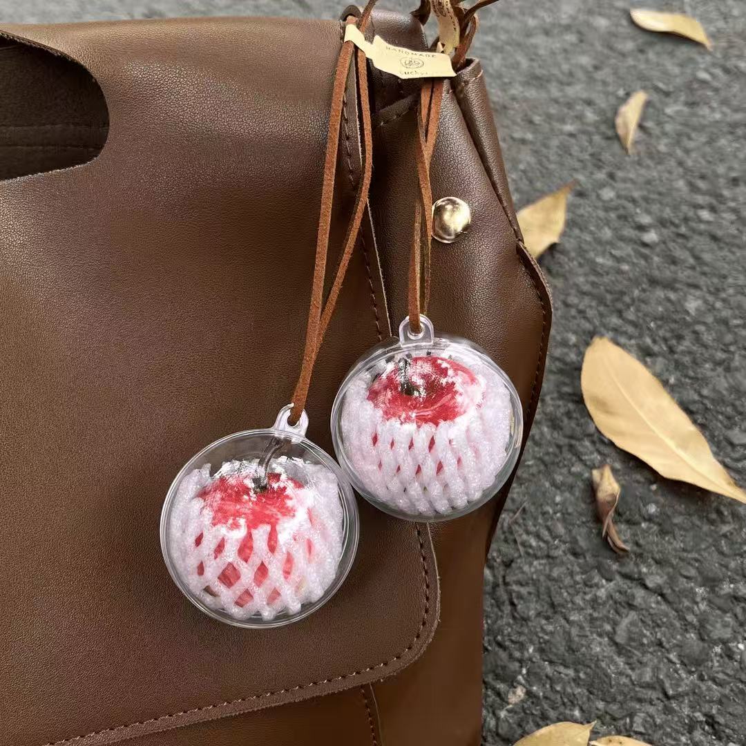 一颗苹果挂件包包挂件钥匙扣diy圣诞节礼物车载可爱送闺蜜礼物