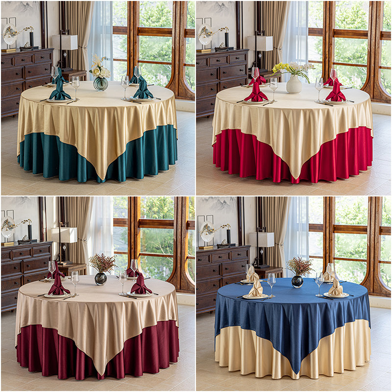 高档酒店圆桌桌布饭店饭厅大圆桌圆形桌布纯色宴会新中式定制布艺,居家布艺,桌布,淘宝优惠券,粉丝福利购,淘宝优惠卷