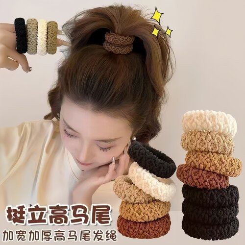 简约加厚加粗高弹力发圈