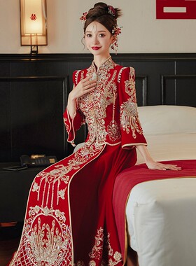 结婚中式嫁衣礼服女士复古风