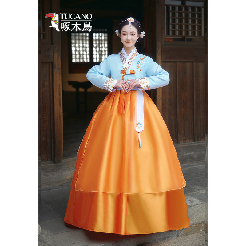 啄木鸟韩服朝鲜族舞蹈服演出服表演服闺蜜摄影伴娘旅拍朝鲜族服装,童装/婴儿装/亲子装,亲子装/亲子时装,淘宝优惠券,粉丝福利购,淘宝优惠卷