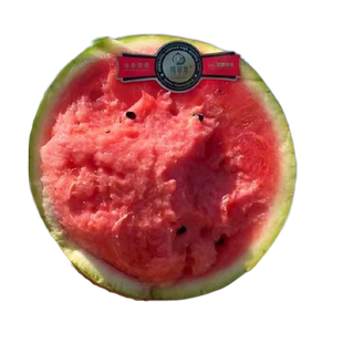 海南翡翠蒂无籽西瓜当季麒麟西瓜黑籽新鲜红壤皮薄脆甜7斤8424