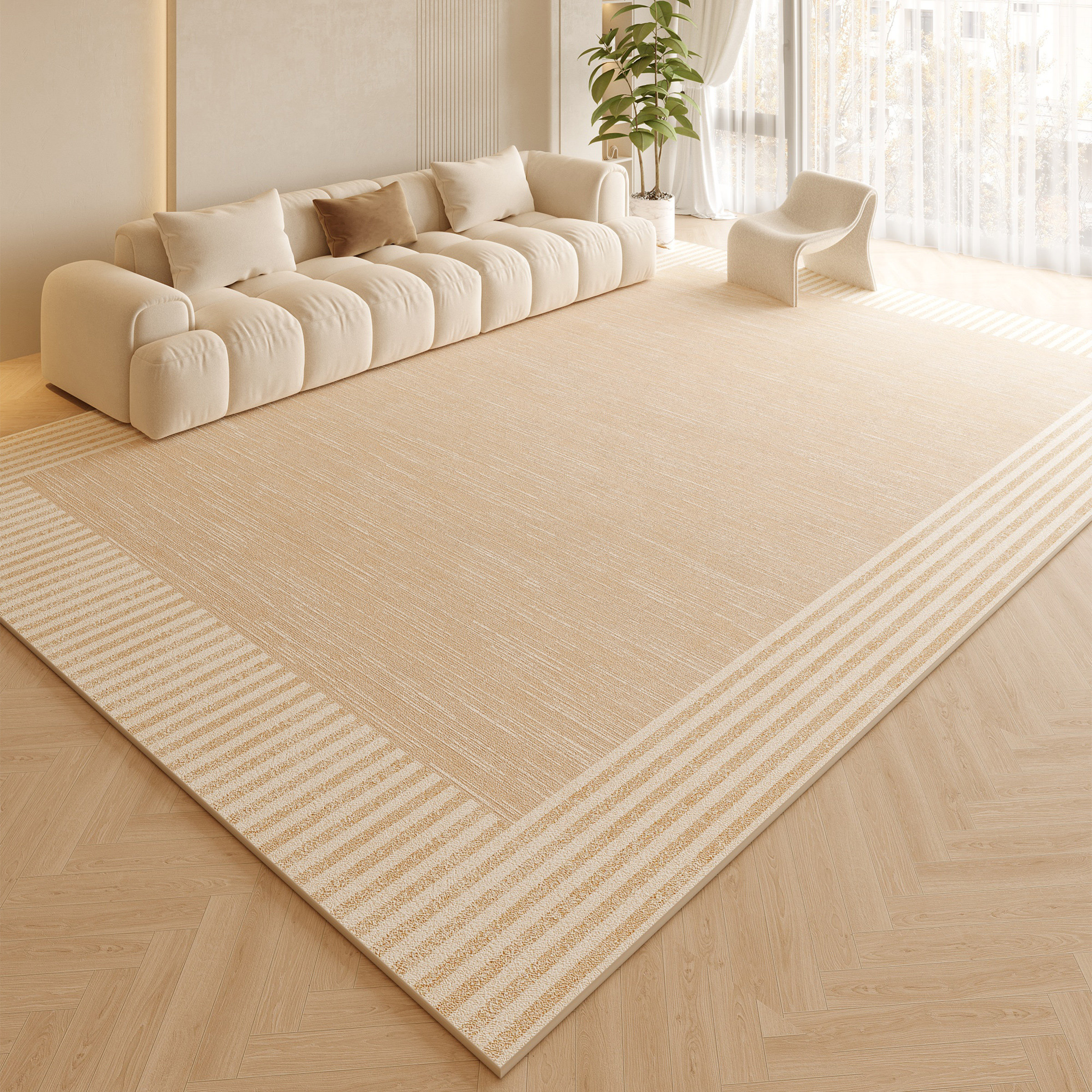 奶油轻奢2025新款地毯客厅茶几卧室房间床边毯地垫大面积免洗可擦,居家布艺,地毯,淘宝优惠券,粉丝福利购,淘宝优惠卷