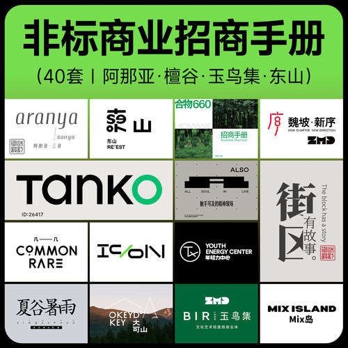 40+非标商业招商手册合集 市集商场活动品牌画册参考设计素材PDF