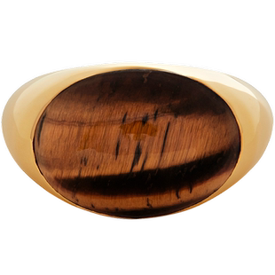 Monica Vinader莫妮卡Kate Young虎眼石圆顶戒指联名款琥珀风配饰