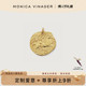 Monica Vinader莫妮卡力量女神硬币吊坠女款 叠戴项链吊坠定制刻字