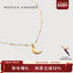 Monica Vinader莫妮卡新月串珠项链女锁骨链叠戴设计颈链毛衣链