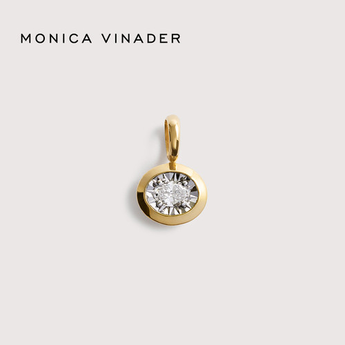 [新品]Monica Vinader莫妮卡曜金星海钻石吊坠锁骨链精致时尚项链