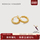 Monica Vinader莫妮卡耳环泪滴圆圈小耳环女银饰复古耳环轻奢小众