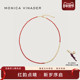 Monica Vinader莫妮卡项链红玛瑙串珠项链叠戴新年本命年红细珠
