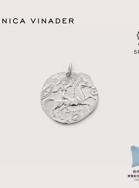 [春季新品]Monica Vinader莫妮卡力量女神硬币吊坠轻奢项链高级感