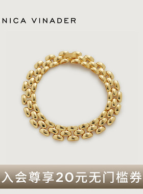 Monica Vinader莫妮卡复古链条手链女款银饰手饰气质手饰