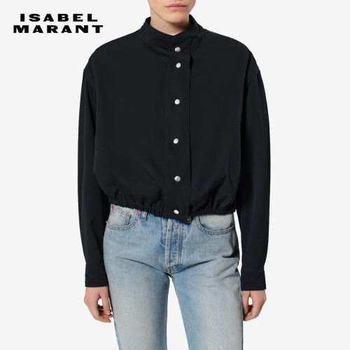 【秀场同款】ISABEL MARANT LAURA复古休闲短款羊毛按扣夹克