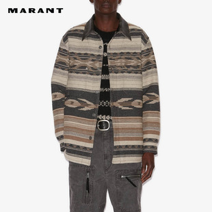 领条纹复古外套 民族风衬衫 MARANT2025 DALTON男女同款