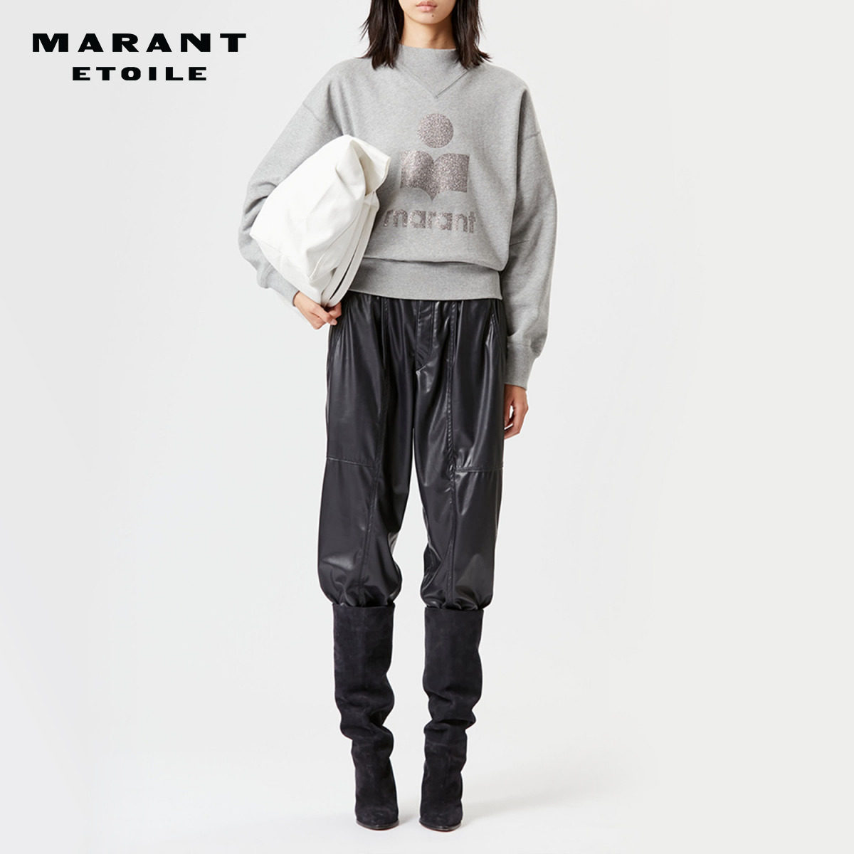 MARANT ETOILE MOBY徽标卫衣圆领女毛圈,女装/女士精品,卫衣/绒衫,淘宝优惠券,粉丝福利购,淘宝优惠卷