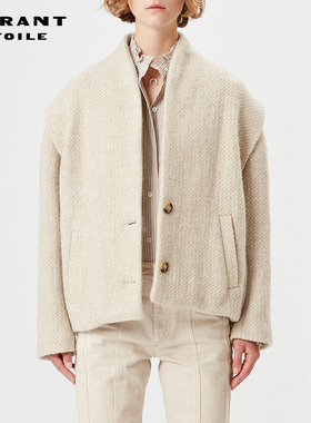 MARANT ETOILE DROGO纯色简约蓬松外套女