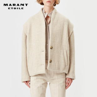 MARANT DROGO纯色简约蓬松外套女 ETOILE