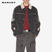 MARANT2025 男女同款 JENSON民族风翻领牛仔短外套