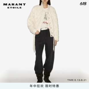 MARANT ETOILE2025早秋新款ZAKIANE 绗缝缎面夹克女