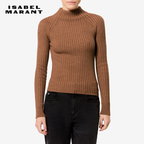 【26早秋新品】ISABEL MARANT VIRGINIA简约罗纹羊毛修身针织衫