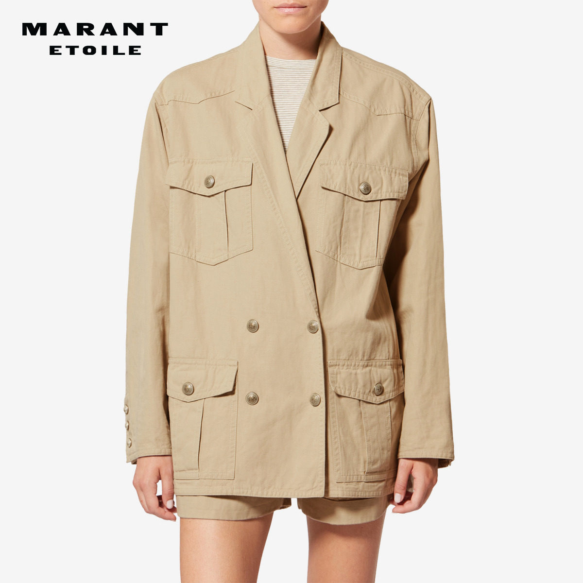 MARANT ETOILE2026春夏新款NEVALA 法式休闲工装风西装外套女