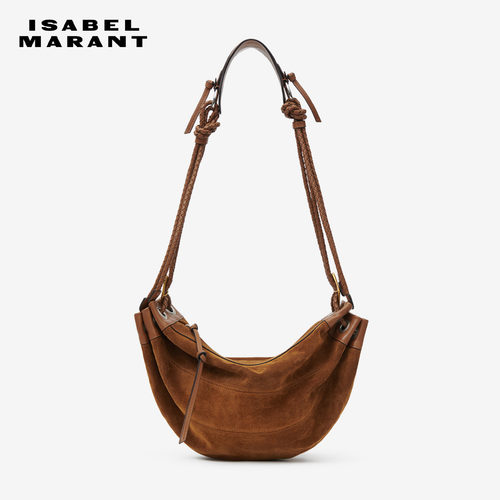 【26早秋新品】ISABEL MARANT MAIA MEDIUM绒面革半月单肩包