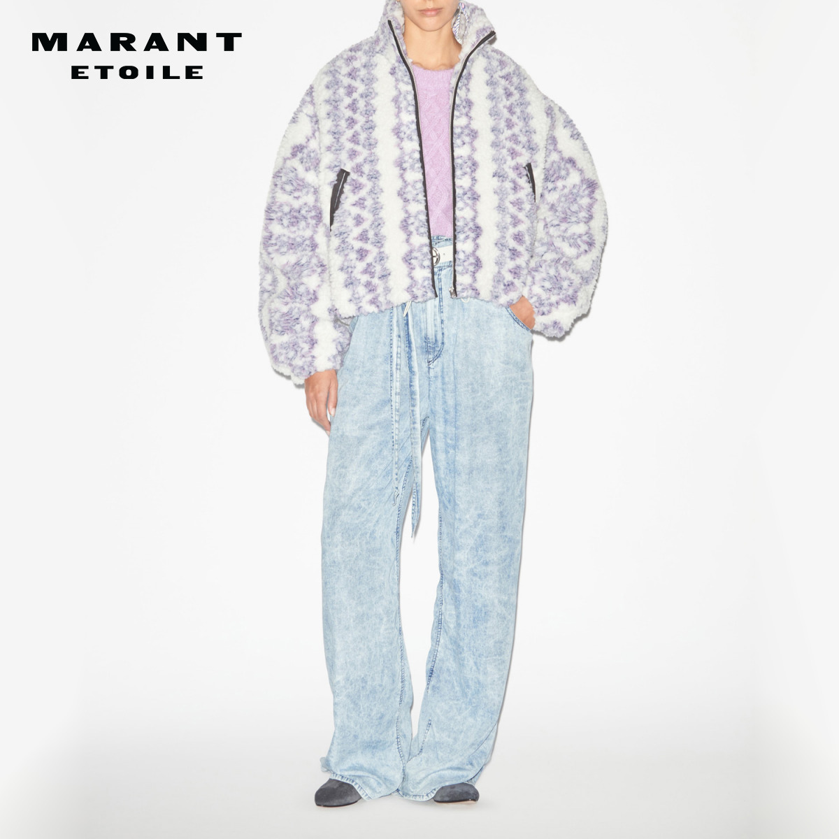 24早秋摇粒绒棉服印花