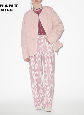 MARANT ETOILE2025新款GRETEL时尚中长款廓版绗缝棉服外套女