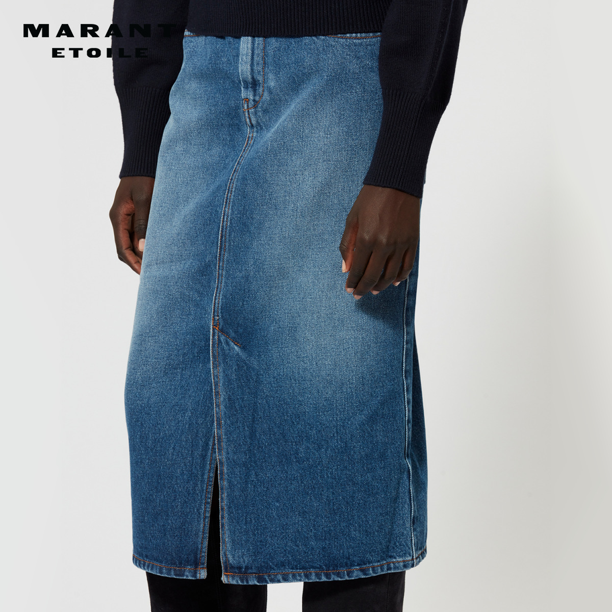 MARANT ETOILE TILAURIA法式时尚牛仔半身裙女
