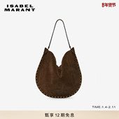 MARANT2025 OSKAN HOBO ISABEL SOFT 绒面牛皮斜挎包女