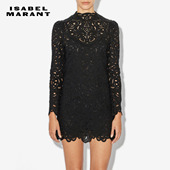 ISABEL MARANT DAPHNE立领蕾丝复古连衣裙女