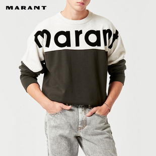 系列HOWLEY宽松圆领拼色卫衣男 HOMME经典 ISABEL MARANT