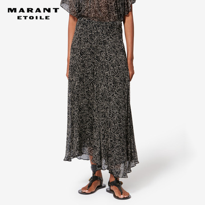 MARANT ETOILE2026春夏新款LYCIA 印花雪纺衬裙