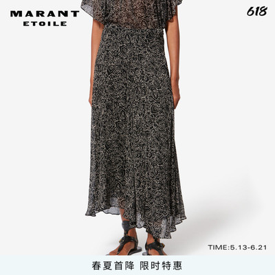 MARANT ETOILE2026春夏新款LYCIA 印花雪纺衬裙