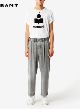 MARANT 经典系列KARMAN圆领印花休闲短袖T恤男