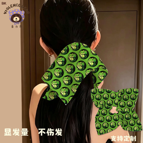 JOJO完美的黄金螺旋亲子发圈头饰氛围感洋气发饰发圈儿童布艺发圈
