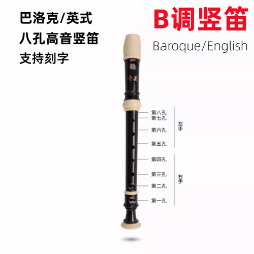 奇美B调八孔竖笛高音学生