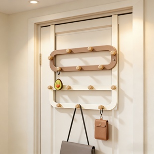 门背上包包挂衣钩门后挂钩挂衣架加长高门卧室墙上壁挂免打孔挂架