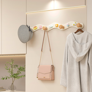 可爱卡通儿童入户门后免打孔挂衣架壁挂墙上衣服帽进门玄关挂衣钩