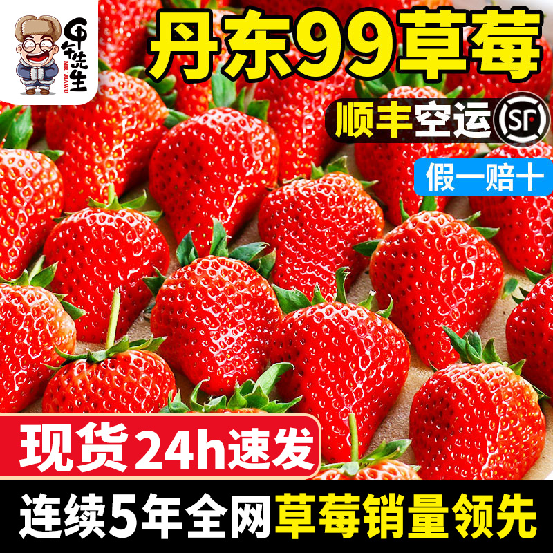 【热销TOP榜】丹东99草莓次日达