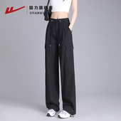 裤 登山裤 女2025年春秋新款 小个子黑色工装 子女 冲锋休闲裤 回力工装