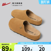 外穿厚底软木懒人一脚蹬包头凉拖鞋 夏季 女半拖2026新款 回力勃肯鞋