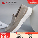 健步休闲帆布老北京布鞋 回力一脚蹬男鞋 懒人男士 子秋冬新款 爸爸鞋