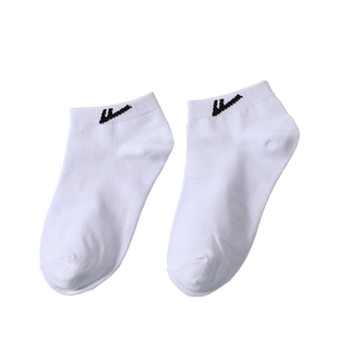 回力袜子男春秋黑色吸汗透气短袜白色女士船袜新款纯色运动浅口袜