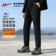 回力宽松阔腿休闲裤 KYD 男生加绒保暖直筒裤 男冬季 潮流百搭运动裤