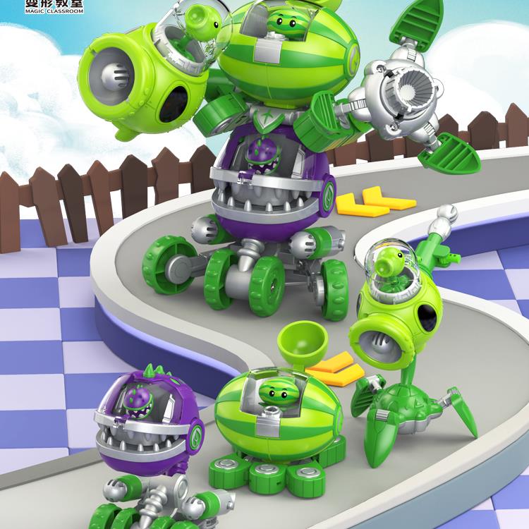 大嘴花座驾钢铁战车植物大战僵尸合金版机甲章鱼海盗船机械鲨鱼男