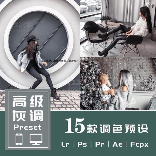 Lr预设PsPr调色转场高级灰调人像胶片滤镜手机lightroom预设Lut