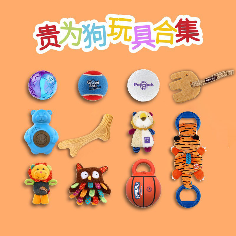 gigwi贵为狗玩具磨牙比熊泰迪